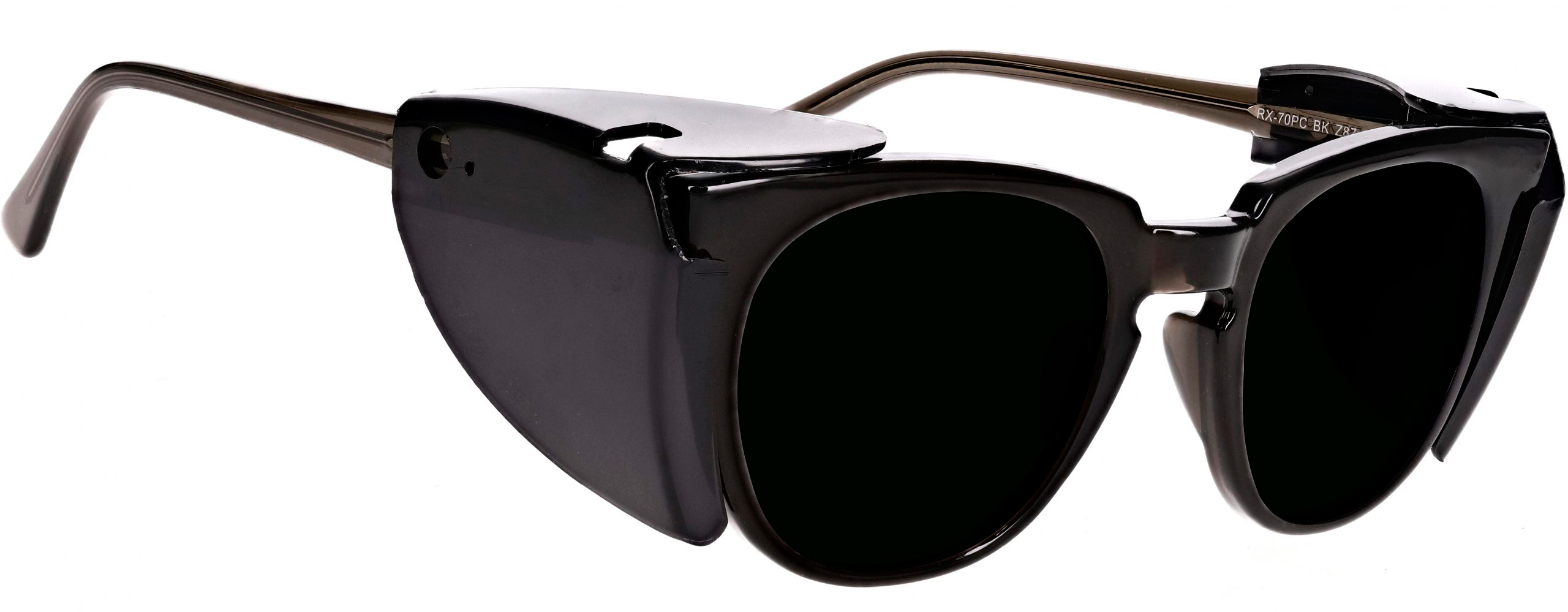 SEG-S14-9014-BK 9014 Solar Eclipse Glasses, Shade 14. Angle left