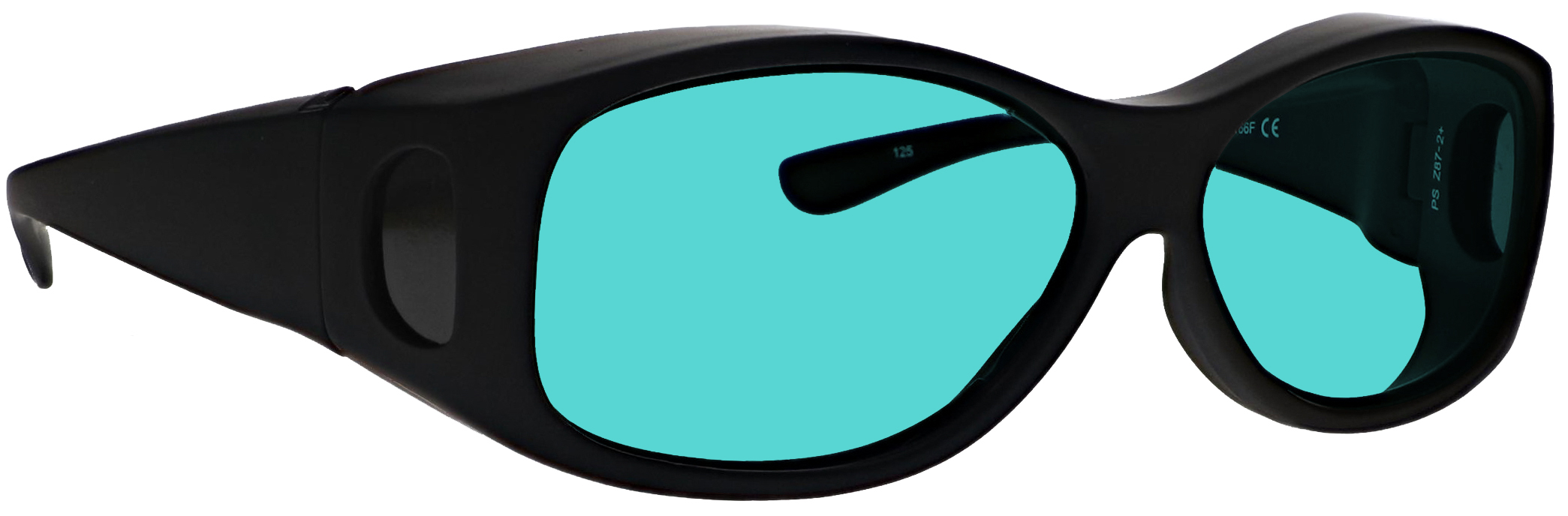 Phillips_Safety-17001-Matte_Black_with_Green-angleright-lenses_BG38