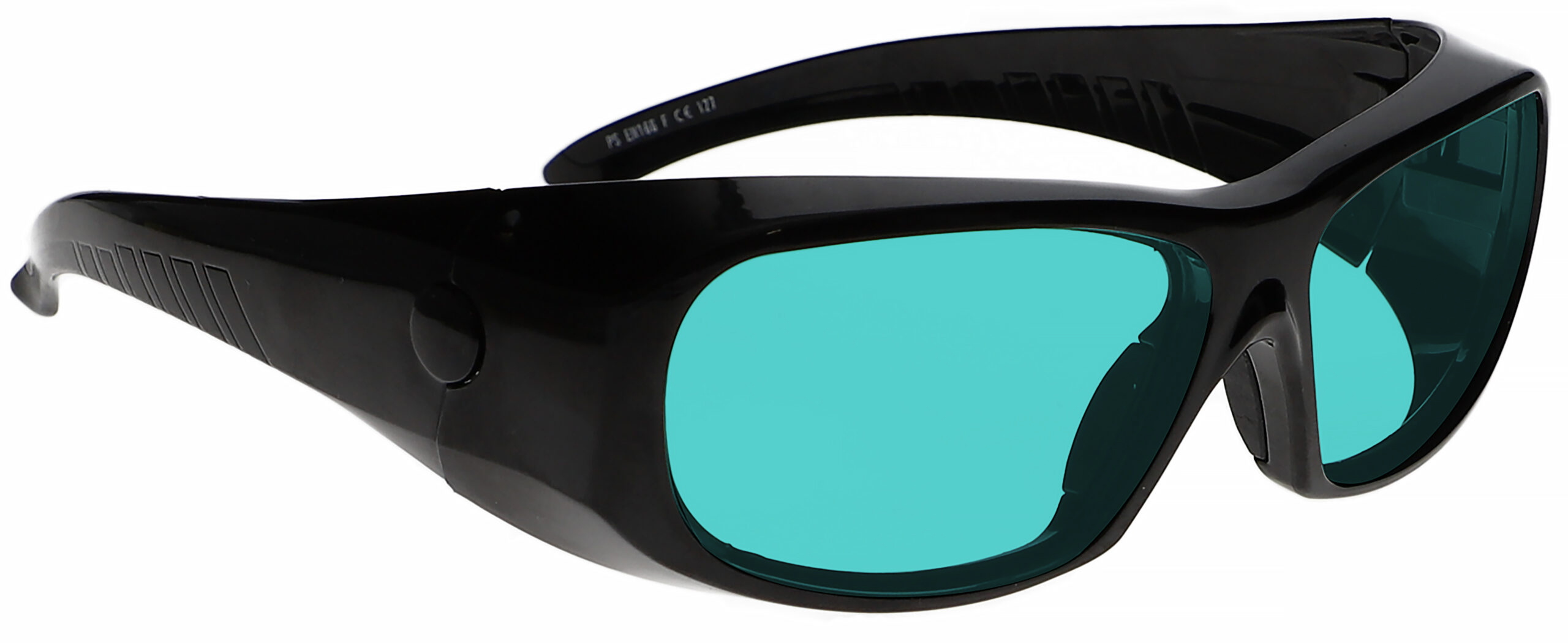 Phillips_Safety-17001-Matte_Black_with_Green-angleright-lenses_BG39+