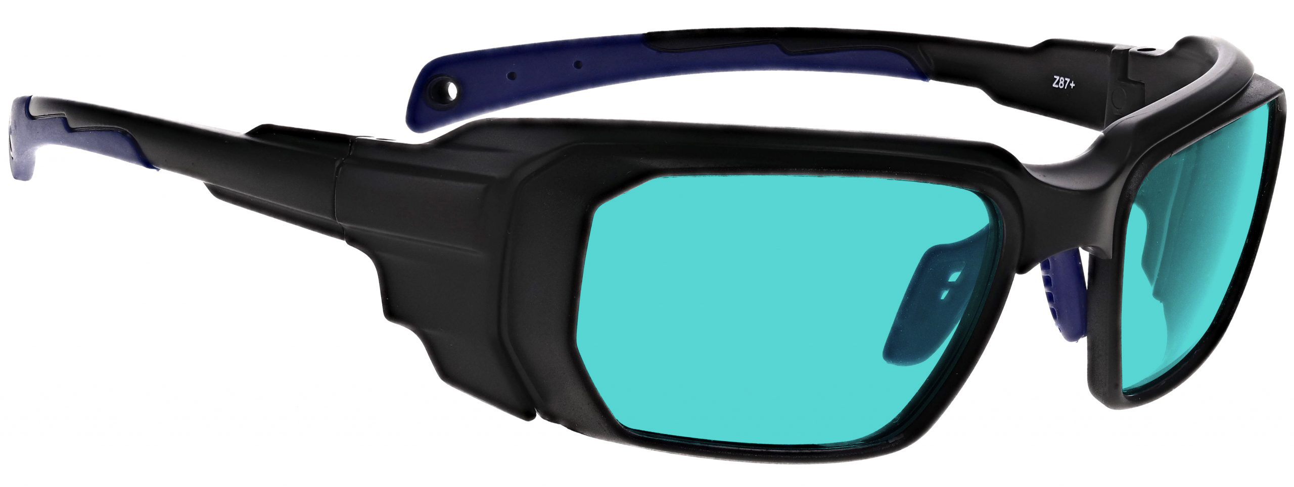 Phillips_Safety-17001-Matte_Black_with_Green-angleright-lenses_BG38