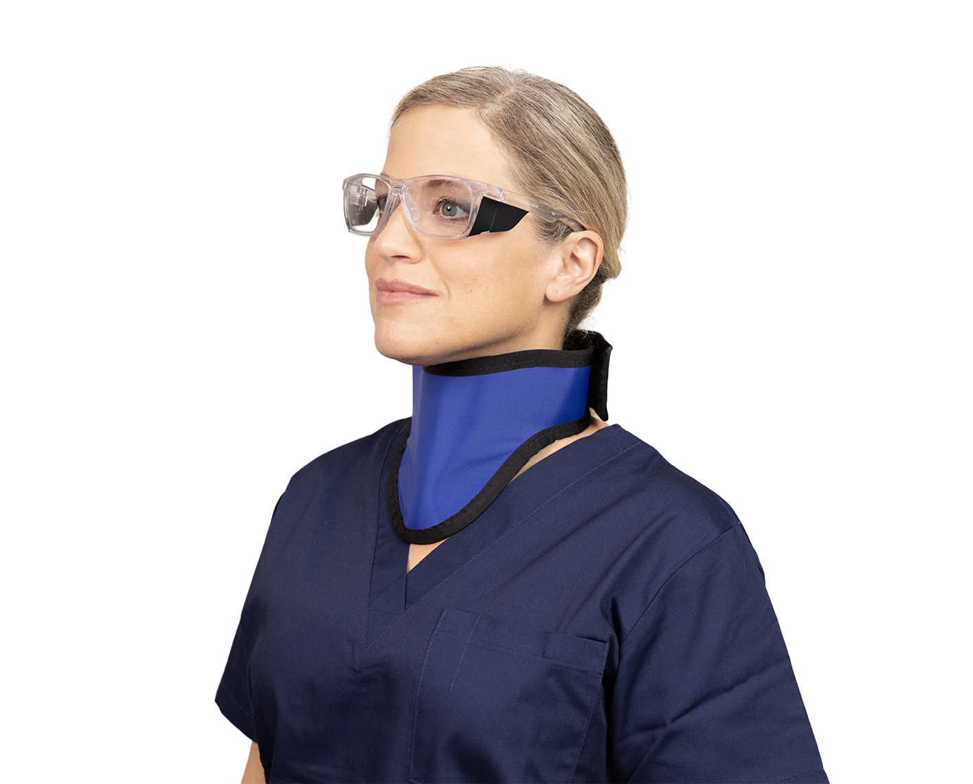 PS-Thyroid-Shield-Nylon-Blue-Angle-Left_model_whitebg