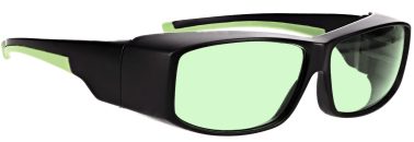 Phillips_Safety-17001-Matte_Black_with_Green-angleright-lenses_C2KG5